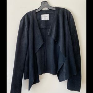 Velvet brand black faux suede large jacket